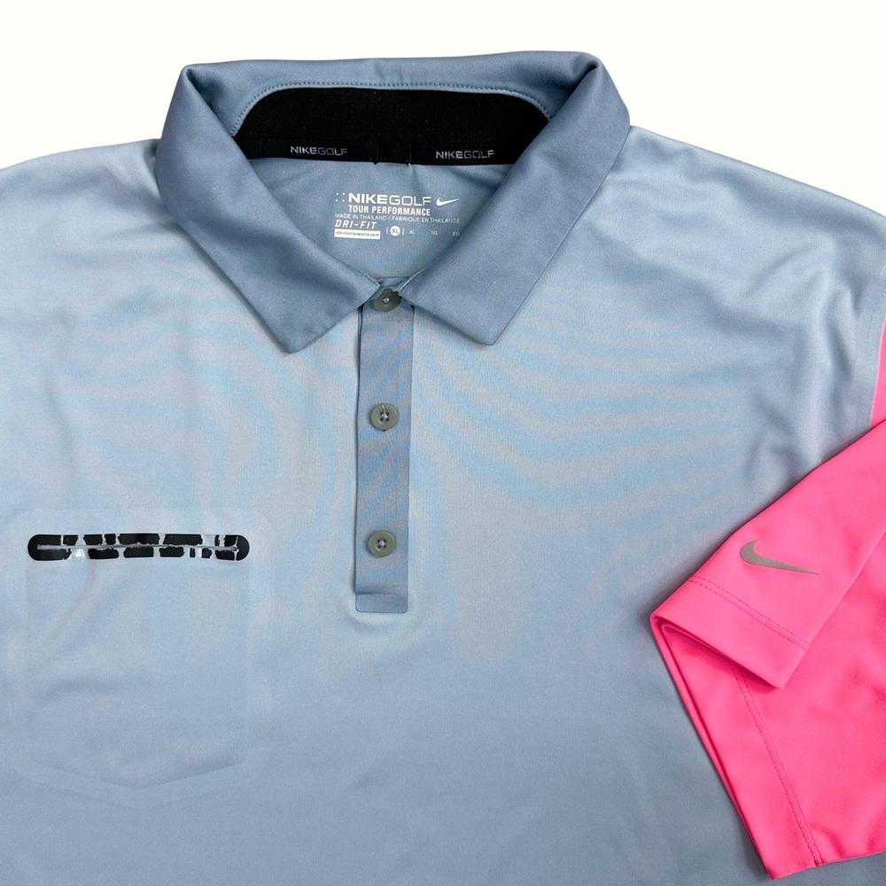 Nike Dri-FIT Golf Polo Shirt Mens XL
Two-tone Colorblock Preppy